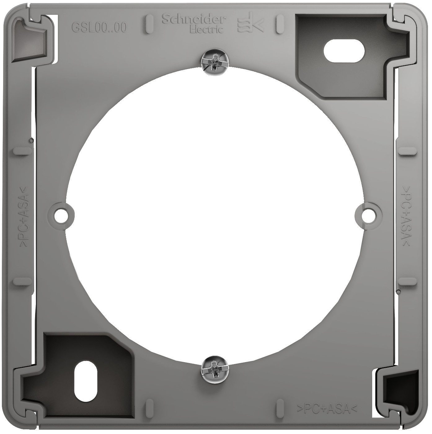 Подрозетник ОП 83х83х40 мм SCHNEIDER ELECTRIC Glossa алюминий (GSL000300) купить в Мастак Подрозетник ОП 83х83х40 мм SCHNEIDER ELECTRIC Glossa алюминий (GSL000300) купить в сети строительных магазинов Мастак