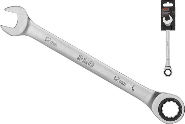 Ключ комбинированный 12 мм с трещоткой PRO STARTUL (PRO-7012) купить в Мастак Ключ комбинированный 12 мм с трещоткой PRO STARTUL (PRO-7012) купить в сети строительных магазинов Мастак