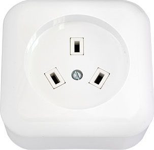 Розетка для электроплиты наружная с заземлением BYLECTRICA белая (РА32-002) купить в Мастак Розетка для электроплиты наружная с заземлением BYLECTRICA белая (РА32-002) купить в сети строительных магазинов Мастак