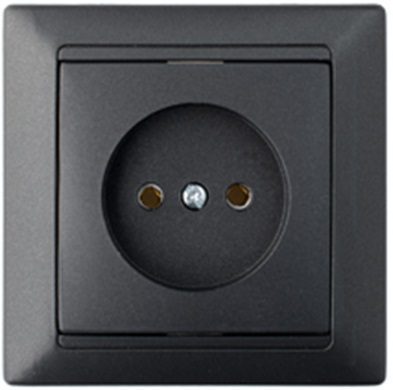 Розетка скрытая BYLECTRICA Стиль графит (РС16-305гр) купить в Мастак Розетка скрытая BYLECTRICA Стиль графит (РС16-305гр) купить в сети строительных магазинов Мастак