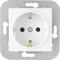 Розетка скрытая с заземлением BYLECTRICA Уют белая (РС16-530) купить в Мастак Розетка скрытая с заземлением BYLECTRICA Уют белая (РС16-530) купить в сети строительных магазинов Мастак