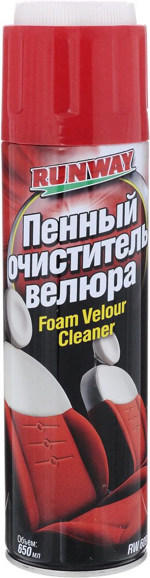 Очиститель велюра RUNWAY 650 мл (RW6091) купить в Мастак Очиститель велюра RUNWAY 650 мл (RW6091) купить в сети строительных магазинов Мастак