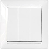 Выключатель трехклавишный cкрытый BYLECTRICA Стиль белый (С05 10-805) купить в Мастак Выключатель трехклавишный cкрытый BYLECTRICA Стиль белый (С05 10-805) купить в сети строительных магазинов Мастак