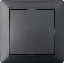 Выключатель одноклавишный скрытый BYLECTRICA Стиль графит (С1 10-801гр) купить в Мастак Выключатель одноклавишный скрытый BYLECTRICA Стиль графит (С1 10-801гр) купить в сети строительных магазинов Мастак