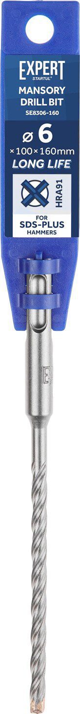 Бур (сверло) SDS-plus 6х100х160 мм STARTUL Expert (SE8306-160) купить в сети строительных магазинов Мастак