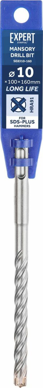 Бур (сверло) SDS-plus 10х100х160 мм STARTUL Expert (SE8310-160) купить в сети строительных магазинов Мастак