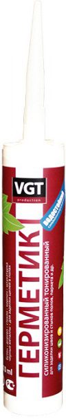 Герметик акриловый VGT силиконизированный мастика дуб светло-серый 0