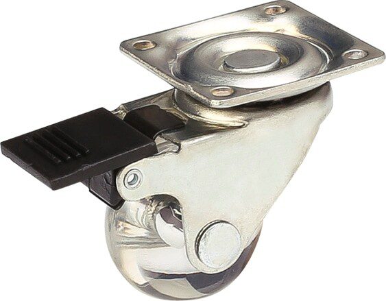 Колесо мебельное STARFIX d35 мм с поворотной площадкой с фиксатором (SMF-18012) купить в Мастак Колесо мебельное STARFIX d35 мм с поворотной площадкой с фиксатором (SMF-18012) купить в сети строительных магазинов Мастак