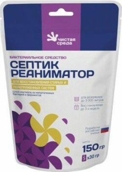 Средство для биотуалета ЧИСТАЯ СРЕДА Септик Реаниматор 150 г купить в сети строительных магазинов Мастак