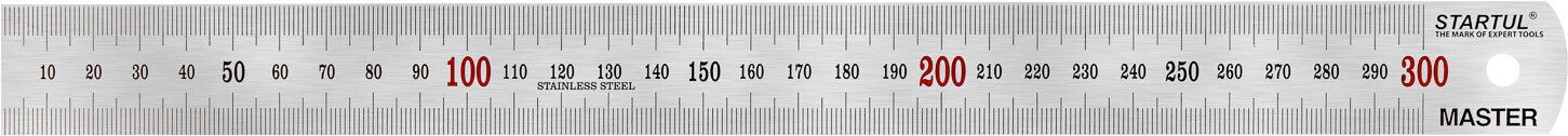 Линейка измерительная 300 мм STARTUL Master ST3500-030 купить в Мастак Линейка измерительная 300 мм STARTUL Master ST3500-030 купить в сети строительных магазинов Мастак