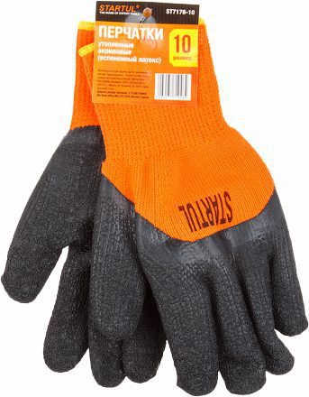 Перчатки акриловые утепленные с латексным покрытием STARTUL (ST7176) купить в Мастак Перчатки акриловые утепленные с латексным покрытием STARTUL (ST7176) купить в сети строительных магазинов Мастак