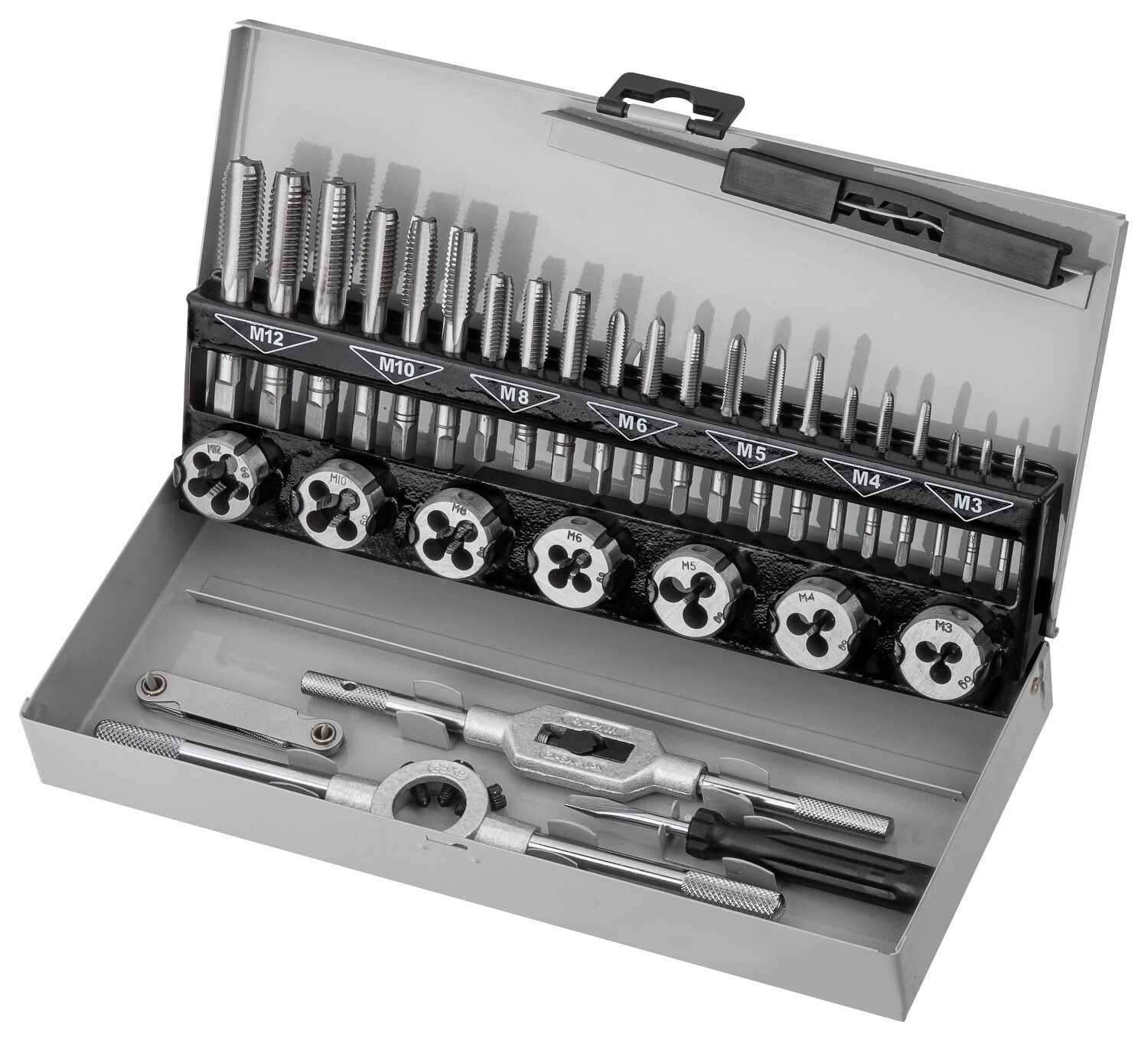 Набор метчиков и плашек STARTUL Master 32 предмета (ST9302) купить в Мастак Набор метчиков и плашек STARTUL Master 32 предмета (ST9302) купить в сети строительных магазинов Мастак