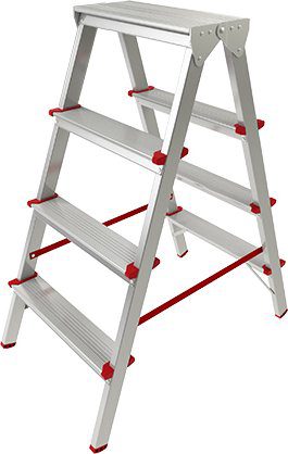 Лестница-стремянка алюминиевая двухсторонняя 88 см STARTUL (ST9941-04) купить в Мастак Лестница-стремянка алюминиевая двухсторонняя 88 см STARTUL (ST9941-04) купить в сети строительных магазинов Мастак