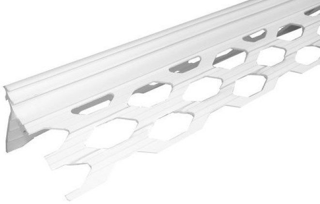 Уголок перфорированный ПВХ PROFIGIPS для мокрых штукатурок 6 мм 3 Уголок перфорированный ПВХ PROFIGIPS для мокрых штукатурок 6 мм 3