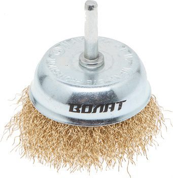 Щетка для дрели чашка гофра 75 мм ВОЛАТ (81010-75) купить в Мастак Щетка для дрели чашка гофра 75 мм ВОЛАТ (81010-75) купить в сети строительных магазинов Мастак