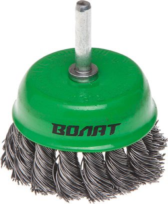 Щетка для дрели чашка косичка 75 мм ВОЛАТ (81020-75) купить в Мастак Щетка для дрели чашка косичка 75 мм ВОЛАТ (81020-75) купить в сети строительных магазинов Мастак