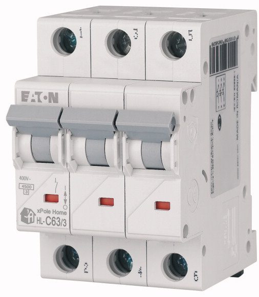 Автоматический выключатель EATON HL 3P 63А С 4 Автоматический выключатель EATON HL 3P 63А С 4