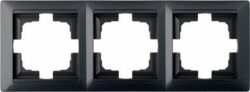Рамка трехместная BYLECTRICA Стиль графит (ЮЛИГ.735212.216гр) купить в сети строительных магазинов Мастак