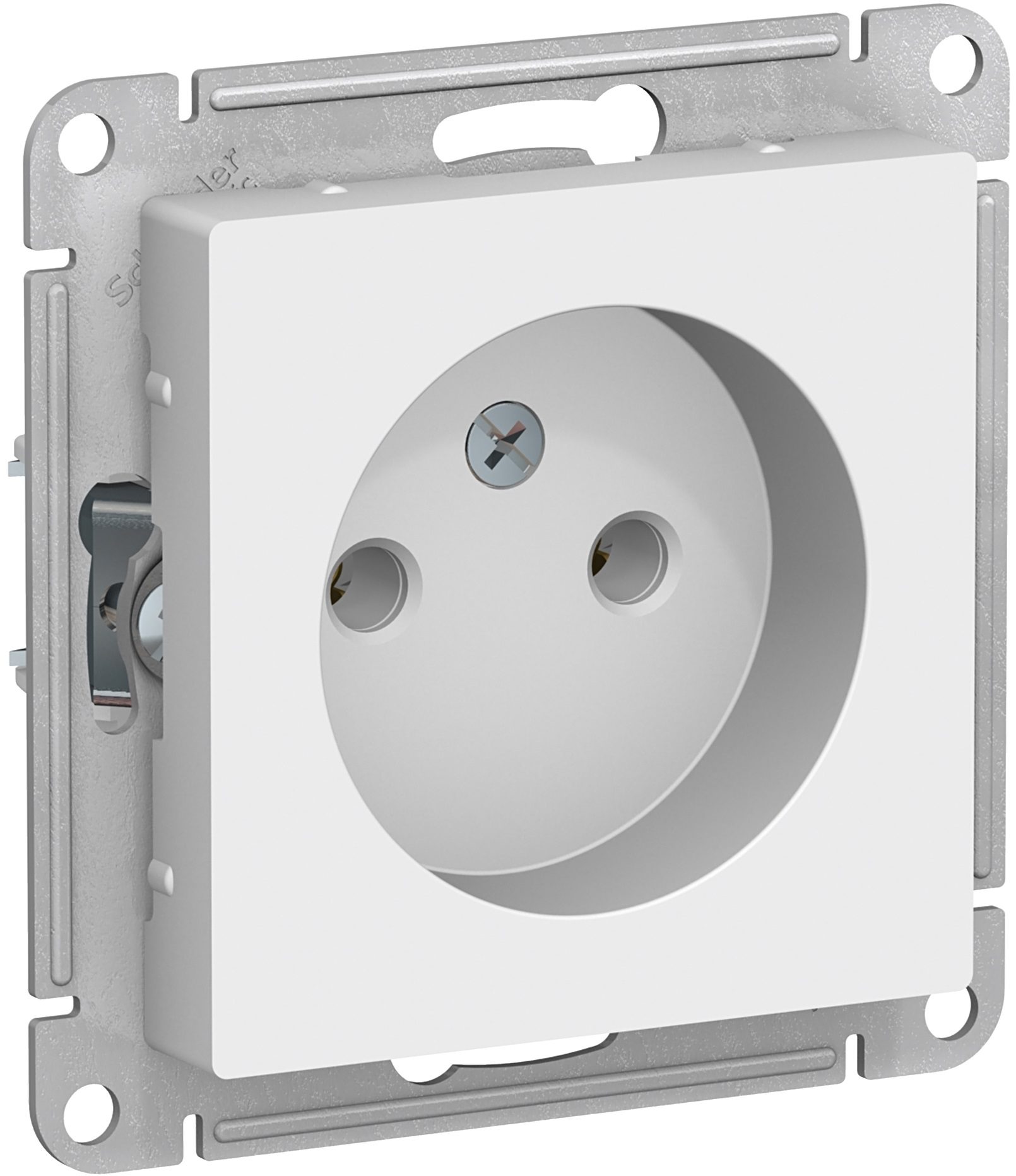 Розетка скрытая SCHNEIDER ELECTRIC AtlasDesign белая (ATN000141) купить в Мастак Розетка скрытая SCHNEIDER ELECTRIC AtlasDesign белая (ATN000141) купить в сети строительных магазинов Мастак