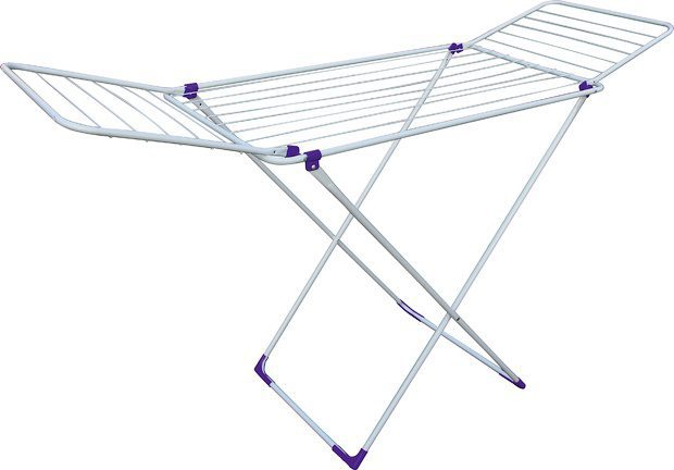 Сушилка для белья напольная PERFECTO LINEA Stella бело-фиолетовая (46-021843) купить в Мастак Сушилка для белья напольная PERFECTO LINEA Stella бело-фиолетовая (46-021843) купить в сети строительных магазинов Мастак