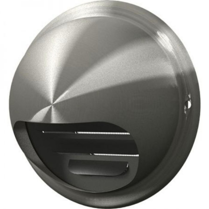 Решетка фланец d125мм (выход стенной вентиляционный вытяжной металлический фасадный) эра 12,5вм