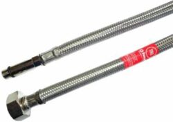 Гибкая подводка для воды к смесителю гайка 1/2" - штуцер М10 длинный L37 150 см TUCAI TAQ GRIF (9254) купить в сети строительных магазинов Мастак