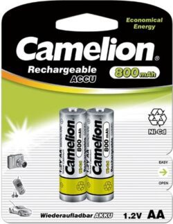 Аккумулятор AA CAMELION Rechargeable Ni-Cd 800 mAh 1