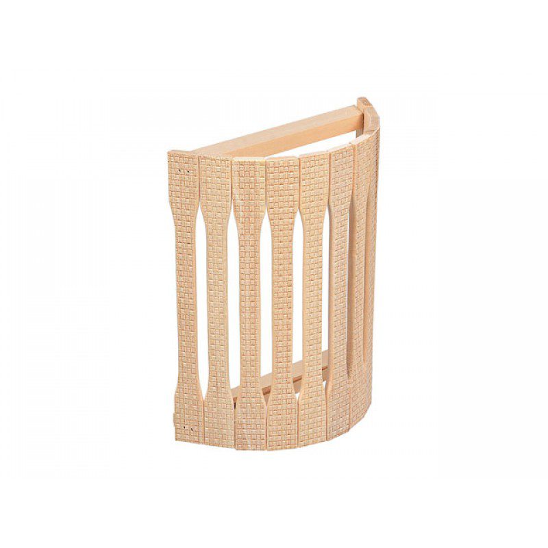 Абажур настенный, с орнаментом "Рогожка", 31х9х22 см, липа, "Банные штучки"