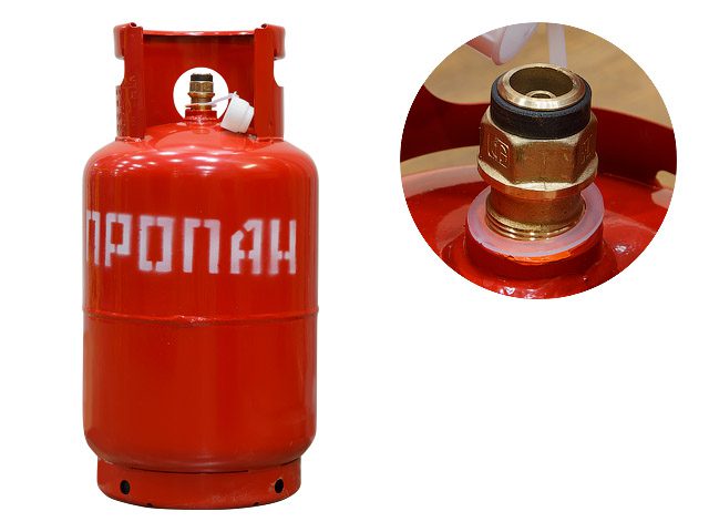 Баллон газовый бытовой 27л с КБ-2 (1-27-2,4-В)