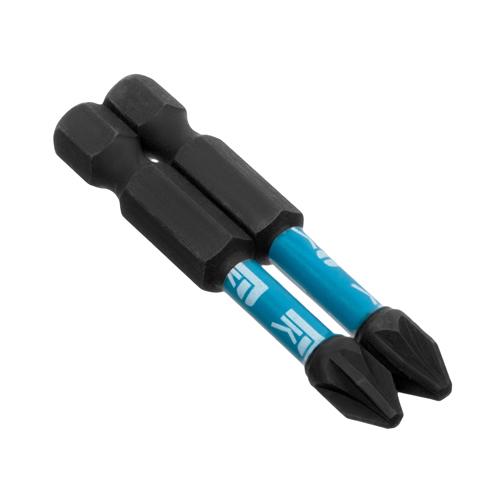Биты профессиональные, торсионные, сталь S2, 1/4" Е PZ2х50 (2шт.)
