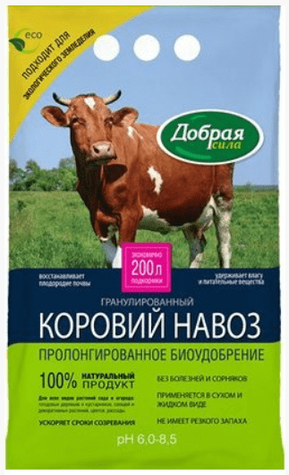 Добрая сила Коровий навоз гранулированный, пак. 2кг