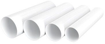 Воздуховод жесткий круглый ПВХ ЭРА 10ВП купить в Мастак Воздуховод жесткий круглый ПВХ ЭРА 10ВП купить в сети строительных магазинов Мастак