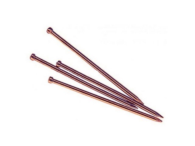 Гвозди финишные медь