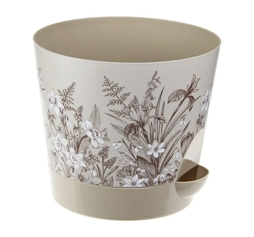 Кашпо для цветов IDEA Ника Деко 0,8 л нарциссы (М3076)