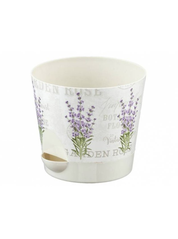 Кашпо НИКА ДЕКО 1,6л с прикорневым поливом (лаванда) IDEA