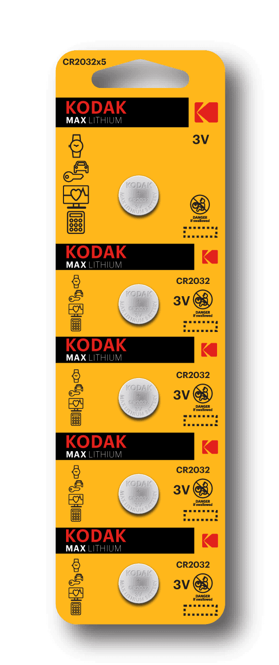 Kodak МАХ CR2032-5BL Lithium 30411579-RU1 батарейка литиевая