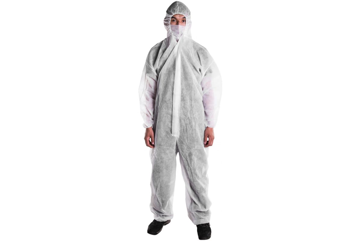 Комбинезон STAYER MASTER защитный из спанбонда, 52-54 размер 11603-52