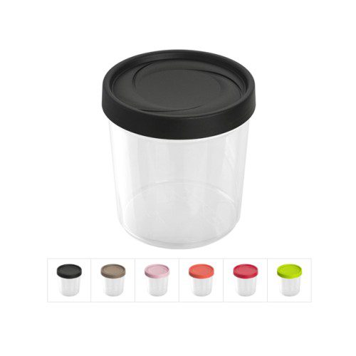 Контейнер пласт. круглый 1 л, с крышкой, Spinoja, DRINA