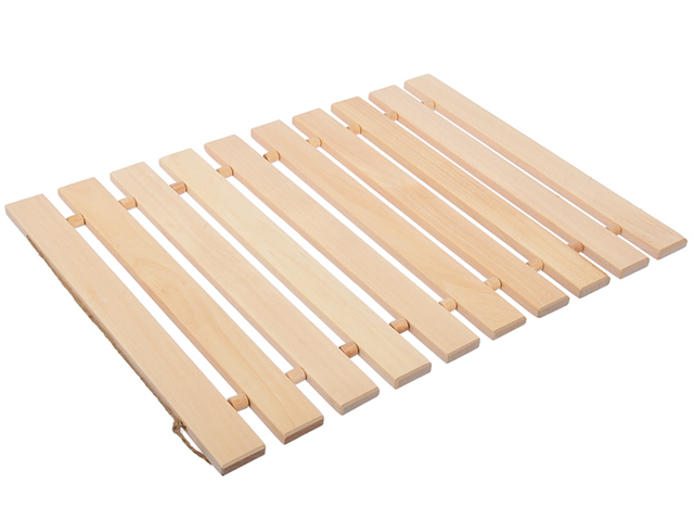 Коврик деревянный, липовая рейка, Банные штучки