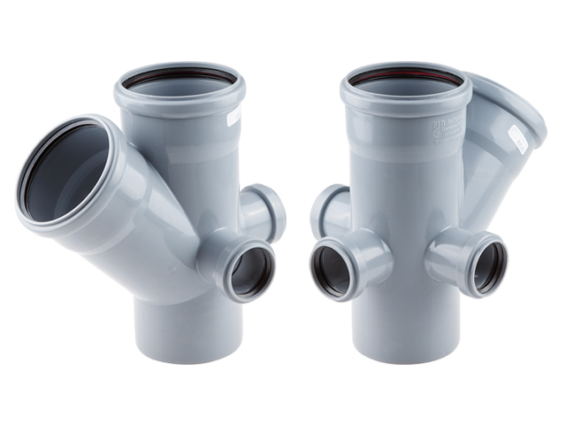 Крестовина двухплоскостная для внутренней канализации 110 110х45 50 50 50 РосТурПласт (36536)