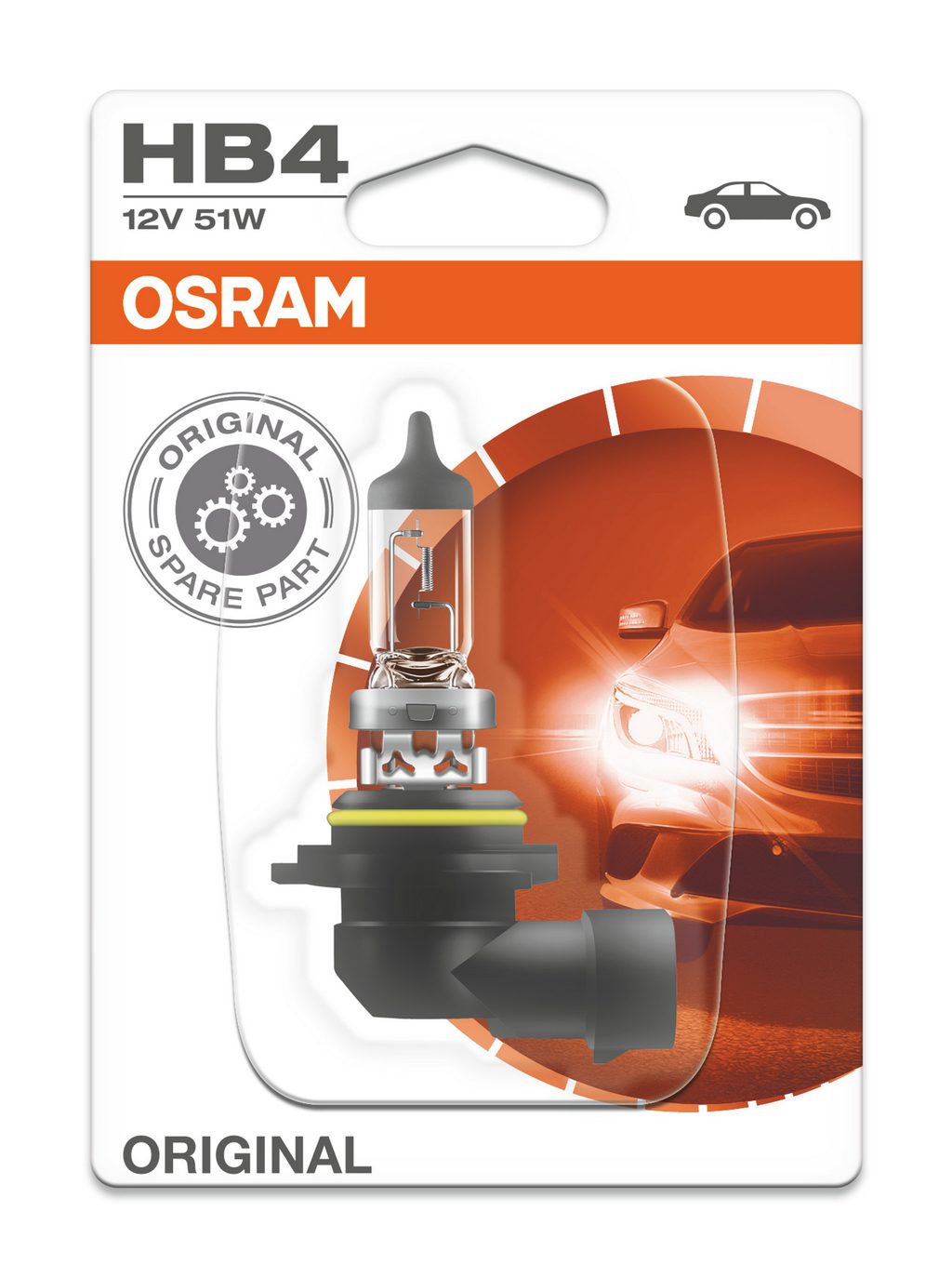 Лампа автомобильная галогенная 9006-01B 51W 12V P22D 10XBLI1DK 3C OSRAM