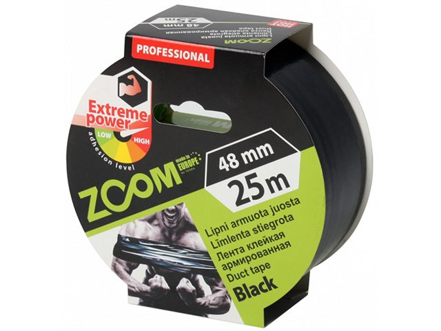 Лента армированная клейкая 48ммх25м ZOOM