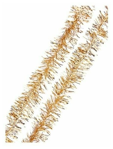 Мишура новогодняя ЗОЛОТАЯ С СЕРЕБРОМ / 9x200см арт.75761