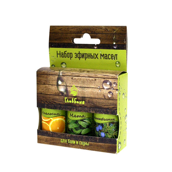 Набор масел эфирных (апельсин,мята,можжевельник),3х17мл Б703