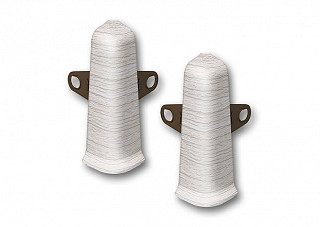 Наружный угол (внешний) с крепежом 85мм "Деконика" (2шт. во флоупак), 253 Ясень серый