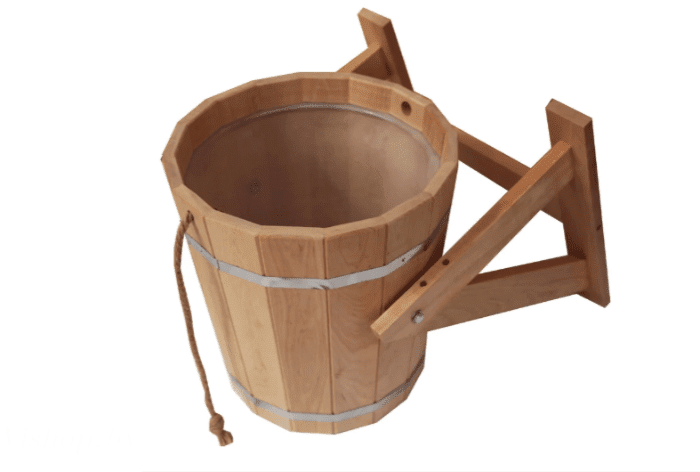 Обливное ведро 15л с пластмассовой вставкой ОВП-15 с клапаном впуска