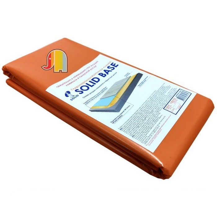 Пленка п э гидропароизоляционная Солид под ламинат 100мкм, оранжевая 15м2 (2,2х6,82)