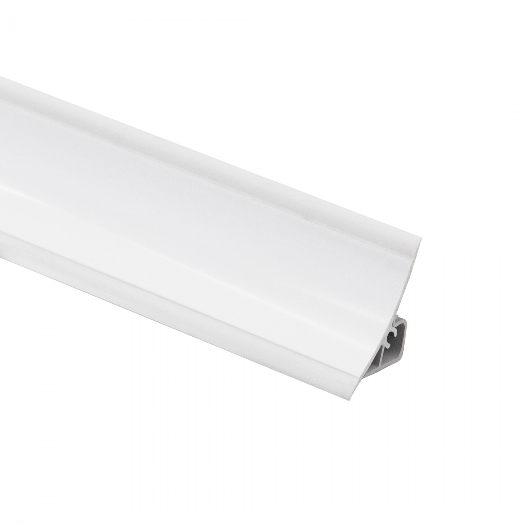 Плинтус к столешнику ПВХ (LP), белый глянец (135), (1уп=24шт), РП