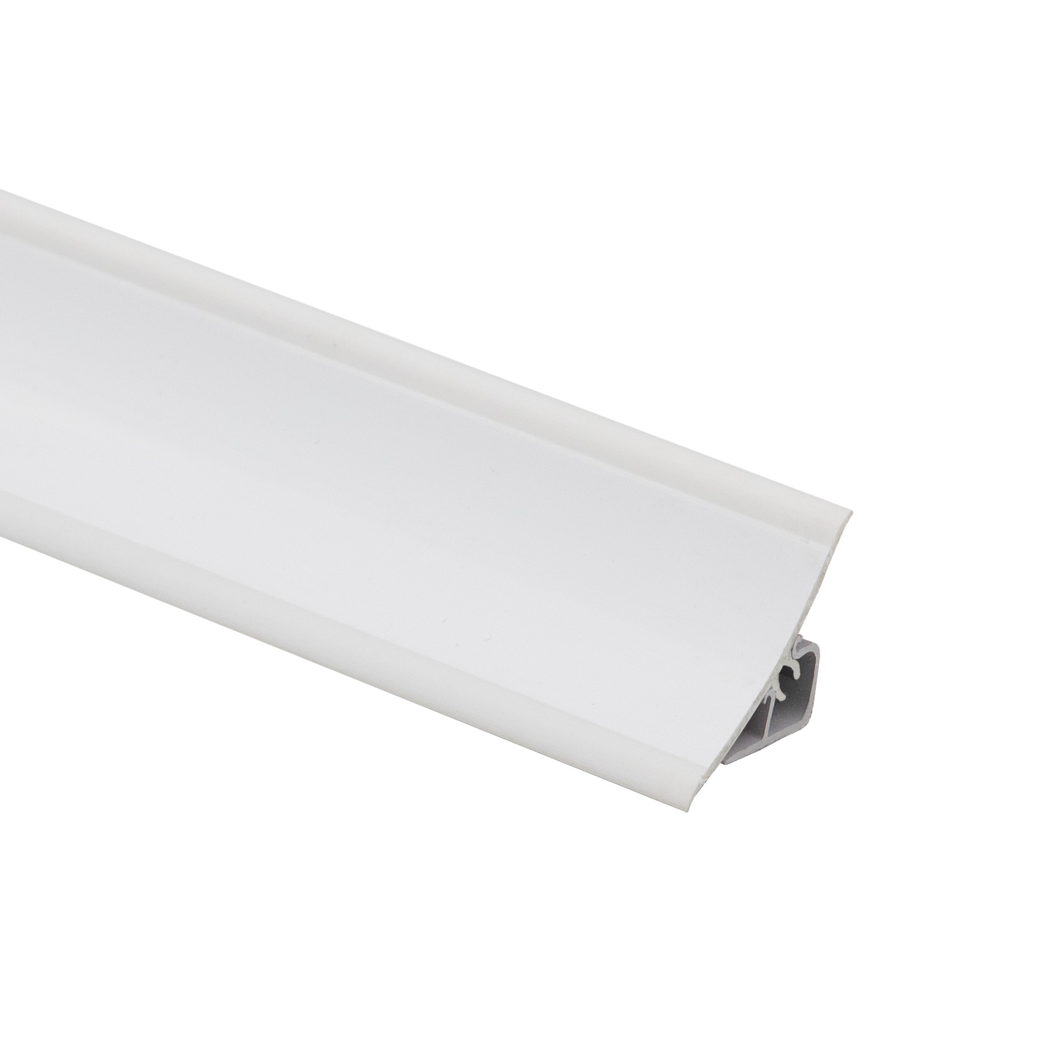 Плинтус кухонный ПВХ AKS LP 3 м белый 50 (60369)