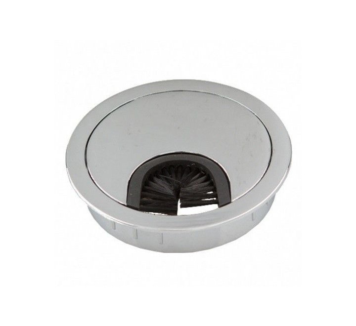 Пропуск кабельный метал. d60мм. мат. хром. AKS (1уп.=25шт.)